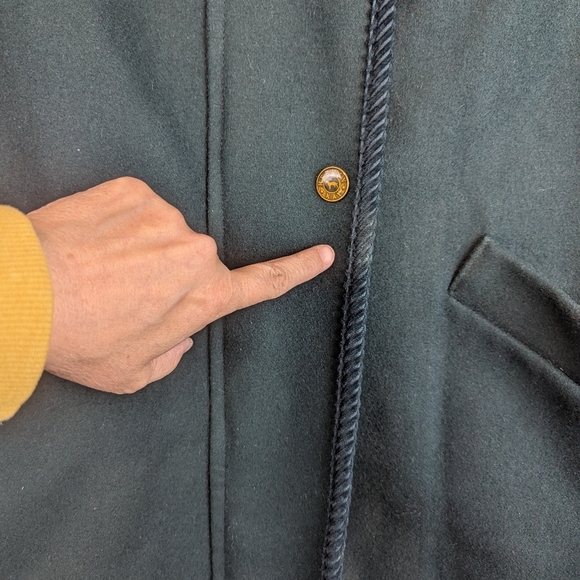 Herman Kay Size 14 70% Wool Pea Coat Vintage - Picture 10 of 16